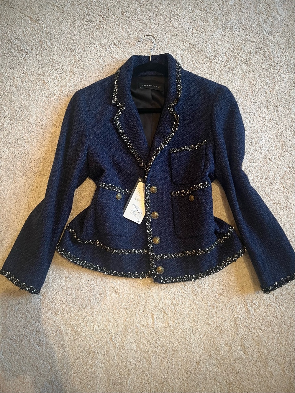 New Zara cropped blazer